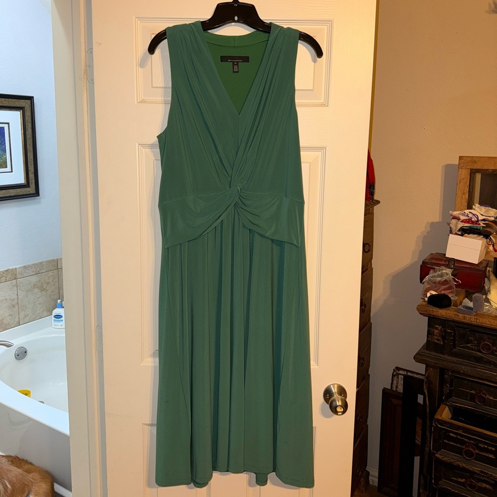 White House Black Market Teal Maxi Dress